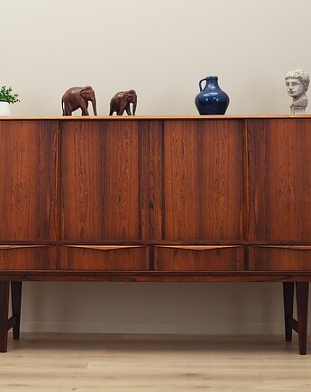 Highboard palisandrowy, duński design, lata 60, projektant: E.W. Bach, Przetwory design