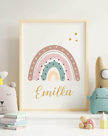Imienny plakat dla dziecka - 6 grafik do wyboru, Natu Artwork