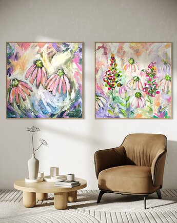 Zestaw obrazów 80x80 cm, Dorota Ferens