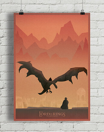 Plakat Władca Pierścieni: Dwie wieże / The Lord of the Rings, minimalmill