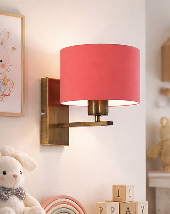 Czerwony kinkiet do pokoju dziecięcego nad łóżko ELVORA KIDS, LYSNE