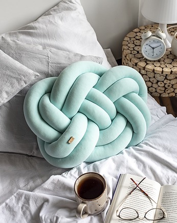 Supeł Pillow lazur, woodnwool