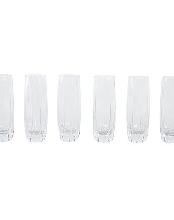 Komplet sześciu szklanek, włoski design, lata 60, produkcja: Włochy, Przetwory design