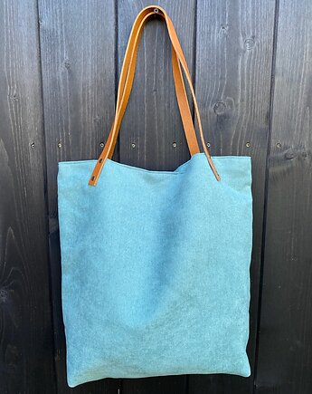 Torba tote XXL - szałwia, PRACOWNIA 166
