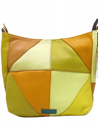 Torebka damska klasyczna skórzana na ramię oryginalna szeroki pasek OLIVKA, Olivka Warsaw