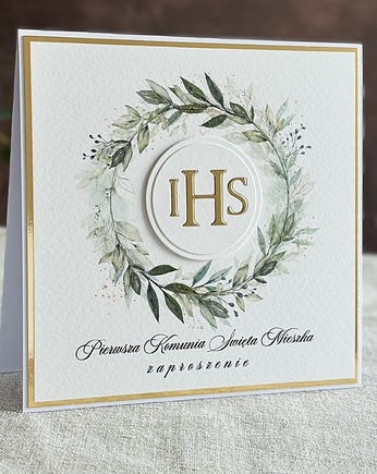 Zaproszenia na Komunię, wzór 73A, Anna Art and Crafts