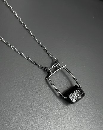 Naszyjnik  z czarnym turmalinem BLACK, ZIĘBA