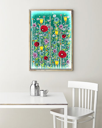 Wiosenna łąka 50x70cm, Malgorzata Domanska