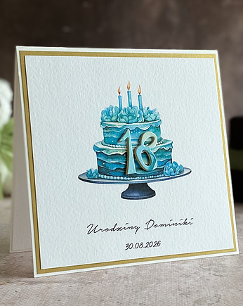 Kartka urodzinowa z kopertą prezentową, BH 31, Anna Art and Crafts