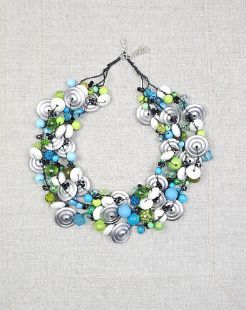 7005 Naszyjnik Morska Limonka , kama4you