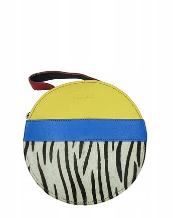 Torebka listonoszka skórzana okrągła skóra naturalna elegancka eko OLIVKA, Olivka Warsaw