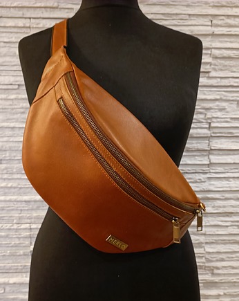Nerka  ONESIZE Camel, skóra  Backpack, MerloBag