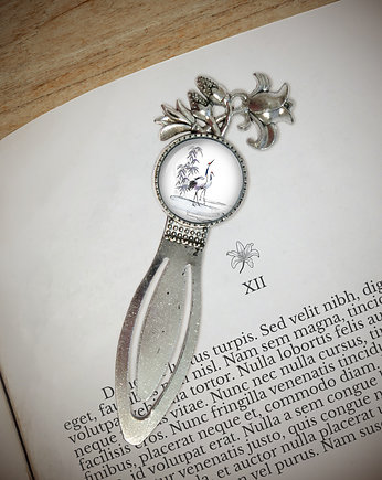 Zakładka do książki - Żurawie - lilia, yenoo