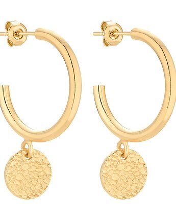 Złote półkola L z chropowatymi kółeczkami, SOTHO