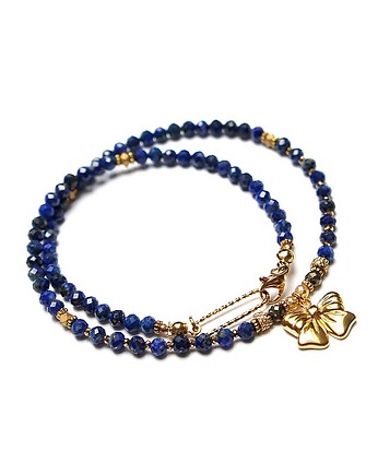 Lapis lazuli  vol. 19 /choker/ 09.01.25 - Szlachetna kolekcja, KiKa pracownia
