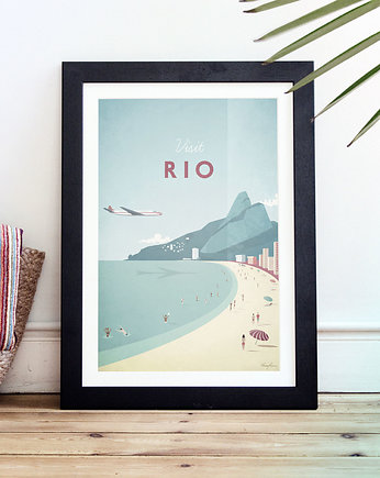 Rio de Janiero - vintage plakat 50x70 cm, minimalmill