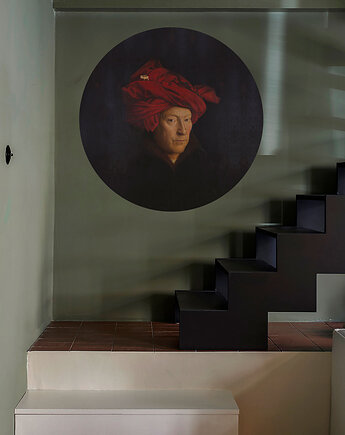Dots Van Eyck - samoprzylepna tapeta w kształcie koła, wallcolors