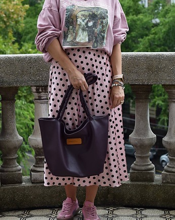 Skórzana torebka shopper - Sara, beautifulthings