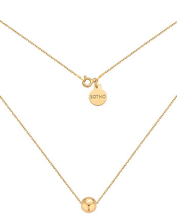 Naszyjnik z różowego złota z kulką, SOTHO