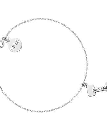 Srebrna bransoletka ciężarek ME vs ME, SOTHO