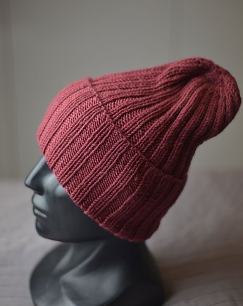 Czapka  wełna  merino 100%, NoToCo handmade