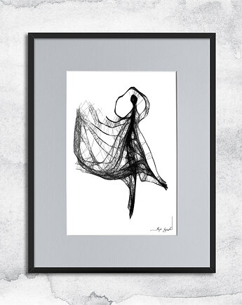 Oprawiona grafika - Tancerka (nr 55), Maja Gajewska