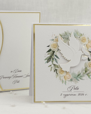 Kartka na komunię z pudełkiem, LG 19B, Anna Art and Crafts