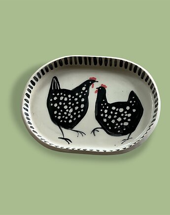 Ręcznie wykonany talerz ceramiczny, NOWdeco