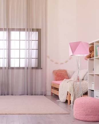Trójnożna lampa stojąca do pokoju dziecka DAKAR z pastelowym kloszem, LYSNE