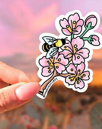 Naklejka - Kwiat Wiśni, ivoadventures