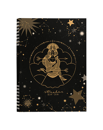 NOTES ZODIAKI STRZELEC B5  160 stron  SZARE KRATKI, Coverlover