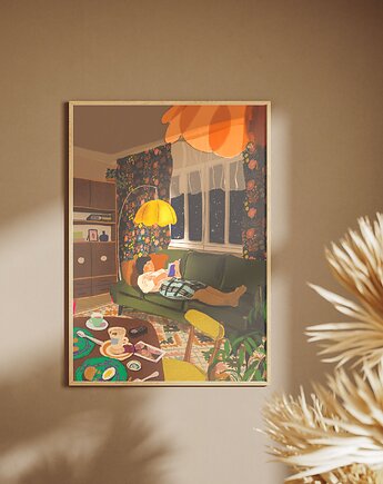 Plakat "Czytaczka" A4 (21x30), Gigi Rosado
