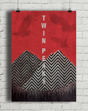 Twin Peaks - plakat fine art, minimalmill