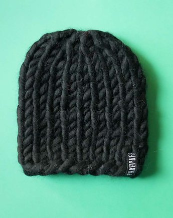 100% wełna merino Czapka Beanie, OSOBY - Prezent dla Chłopaka