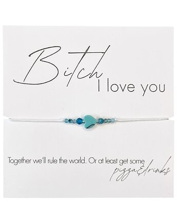 Bi.ch I love you Bransoletka z kamieni naturalnych Apatyt, Turkus, karolina kosior