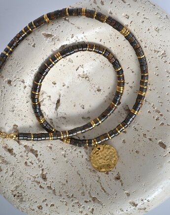 Choker z bronzytu z zawieszką, Messme