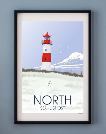 Plakat NORTH SEA - MORZE PÓŁNOCNE, A. W. WIĘCKIEWICZ