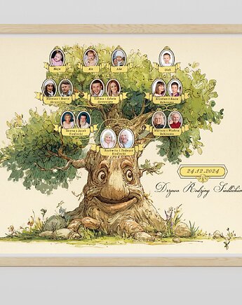 Plakat Drzewo Genealogiczne 30x40, polkastudio