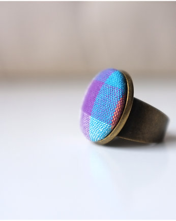 retro fabric - pierścień lila, OSOBY - Prezent dla taty