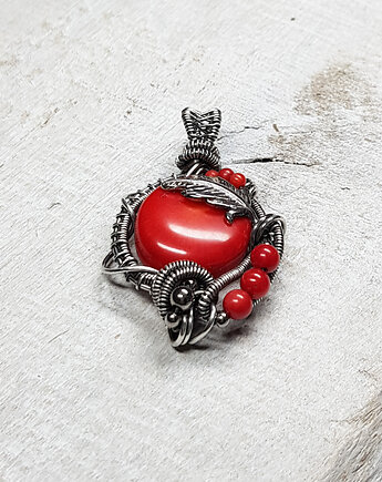 Wisiorek z koralem s206, JanArt