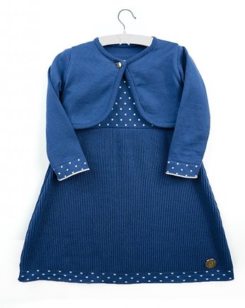 Sukienka Melissa niebieska, Royal Knitting