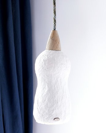 Lampa wisząca biała 006 Mavirina  tweed, BANGLA
