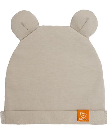 Czapka BEANIE BEAR - beżowa, Benni