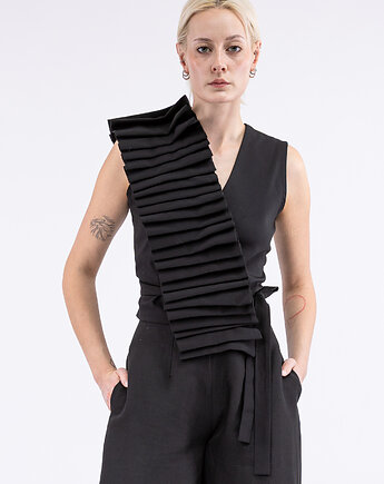 Nora pleated blouse, pudu