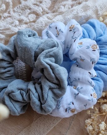 Zestaw 3 scrunchie, maka design
