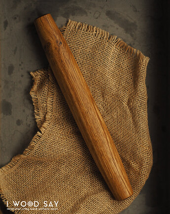 Francuski wałek do ciasta - Dąb 30 cm, I Wood Say