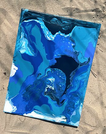 Obraz Abstrakcja 'Dunes' 30x40cm, ZaczarowanaArt