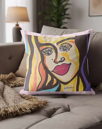 Good woman  Poduszka dekoracyjna  autorska 40x40 obraz  Kamila Stefania Tkaczyk, Kamila Stefania Tkaczyk