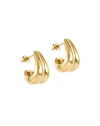 Pozłacane kolczyki vintage łezki, Kulka Bransoletki