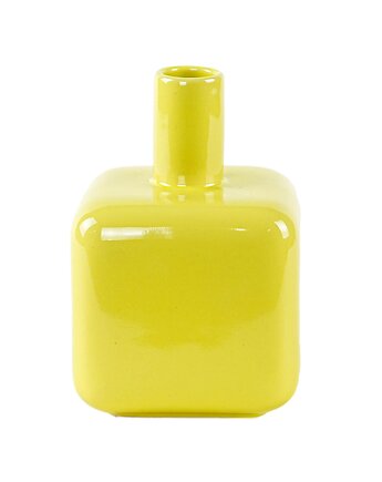 Wazon ceramiczny żółty, niemiecki design, lata 90, ASA Selection, Przetwory design